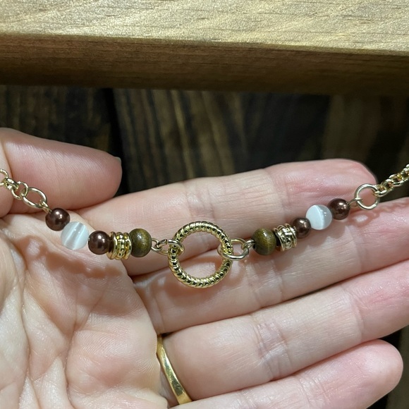 Magnabilities Moroccan style brown and gold 30”necklace - Picture 4 of 5